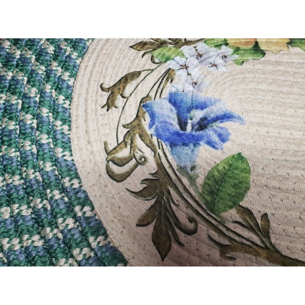 Oval Braided Kitchen Accent Rug (20
